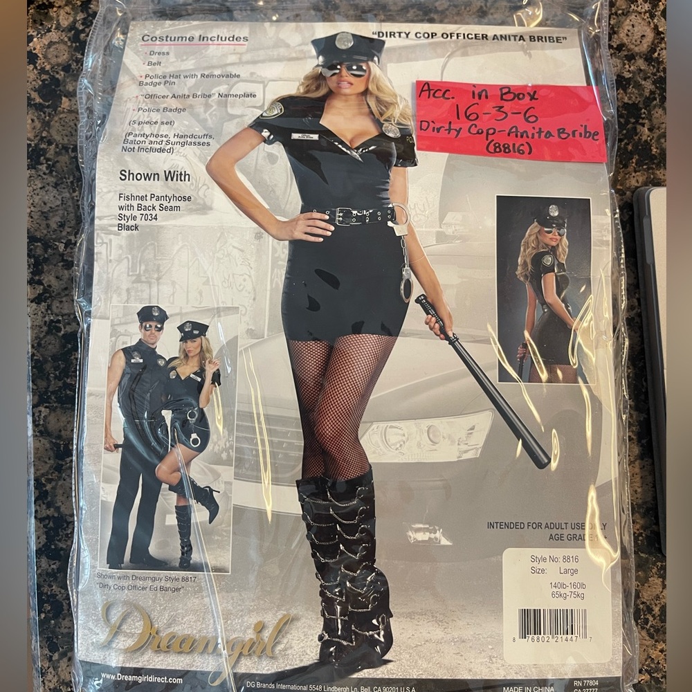 Dirty Cop Officer Anita Bribe Costume